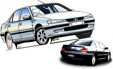 Peugeot 406 3.0 V6 SV Renault Laguna 3.0 V6 Initiale 2.5 V6 Rover 75 Club