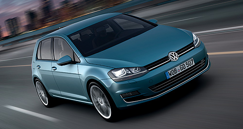 Volkswagen 2013 Golf Teed up: Two petrol engines and a diesel look likely to form the core engine line-up of the all-new Volkswagen Golf when it arrives in the second quarter of this year.