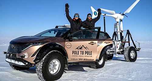 Nissan and Hyundai EVs cross polar paths