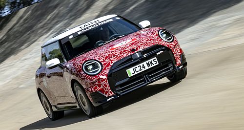 Mini JCW E electric Goodwood bound