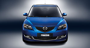 New Mazda3 stands aside