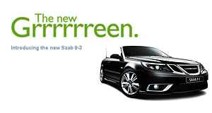 Saab is green, seriously