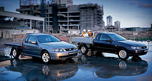 Falcon ute swooped by Holden