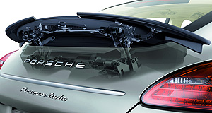 Porsche Panamera floats on air