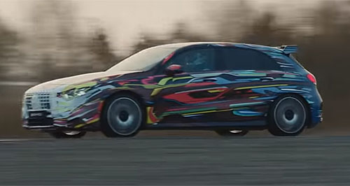 Mercedes-AMG drifts towards A45 reveal