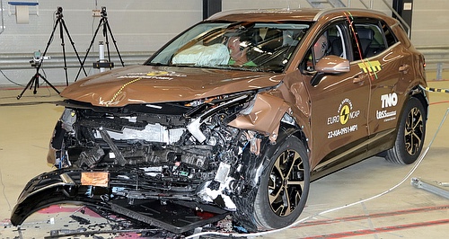 Sportage scores strong crash rating