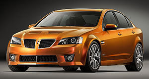 Commodore to Canada in disguise as a Pontiac G8