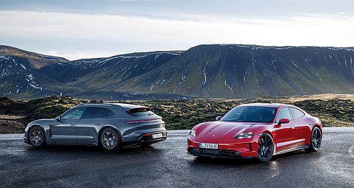 Porsche adds 4 and GTS to Taycan range